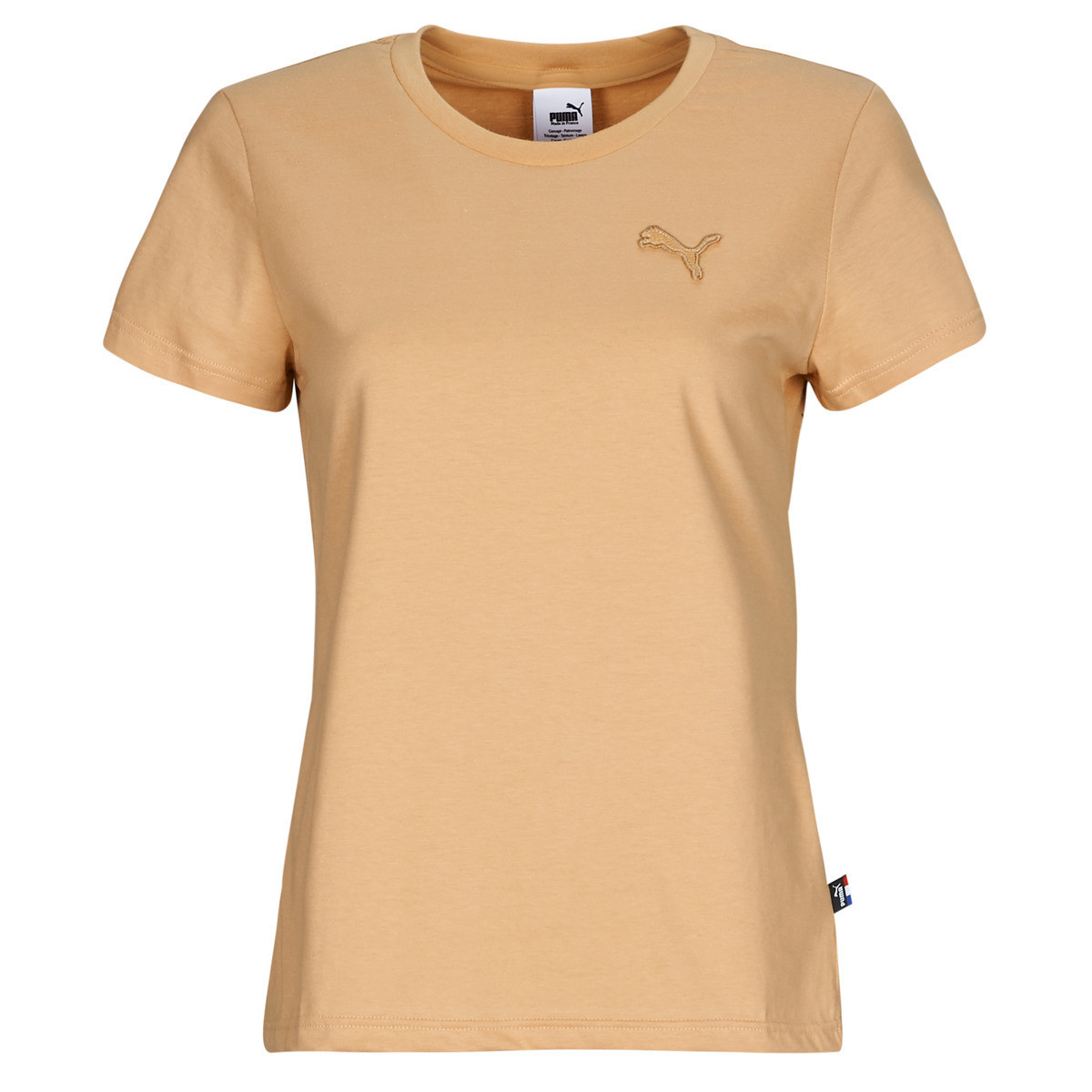 Puma  TEE W MIF BADGE BRODE  Béžová
