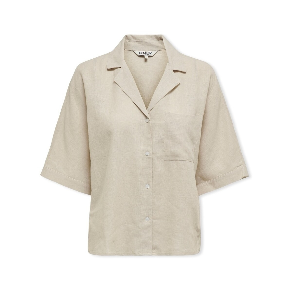 Only  Noos Tokyo Life Shirt - Moonbeam  Béžová