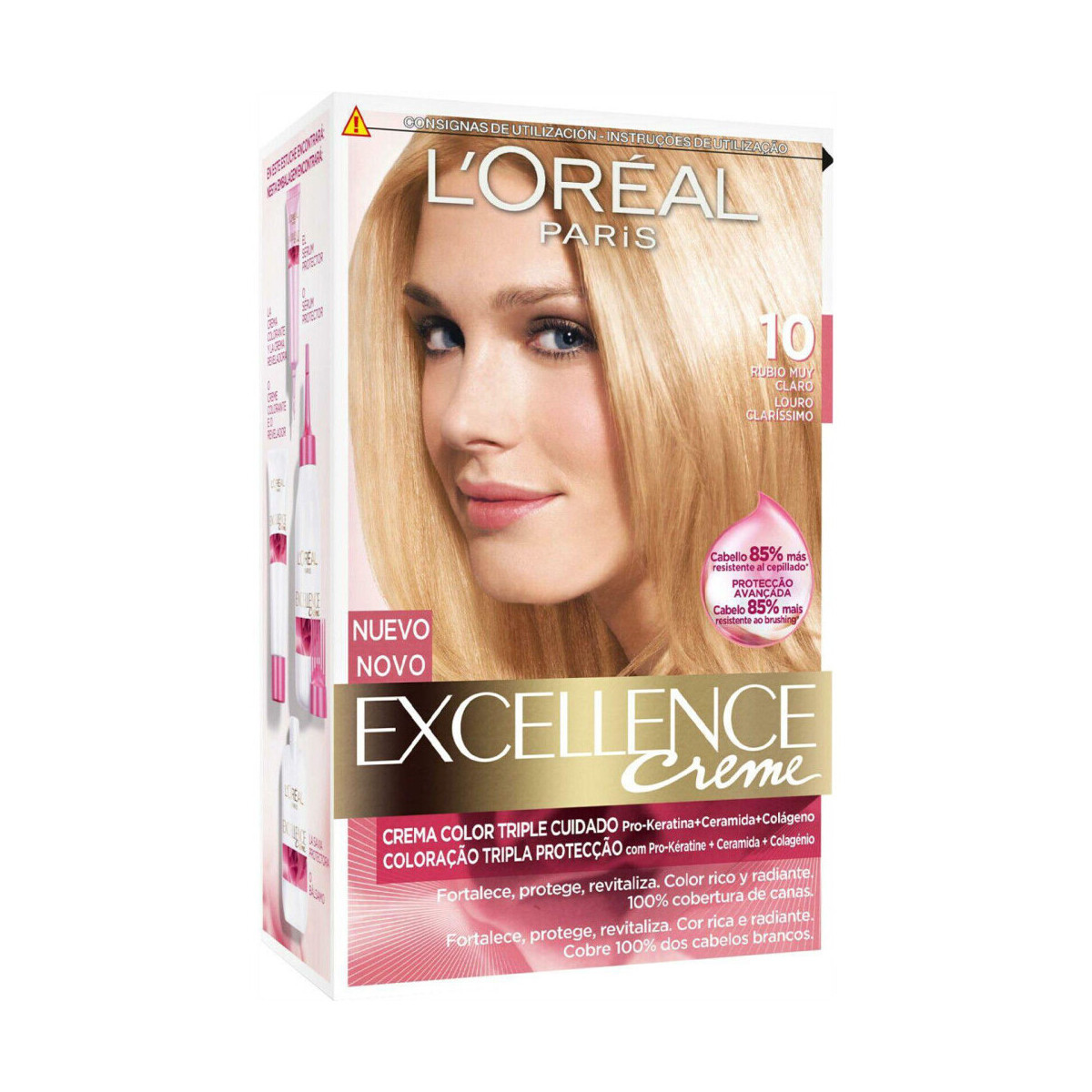 L'oréal  Excellence Cream Hair Color - 10 Blond Très Clair