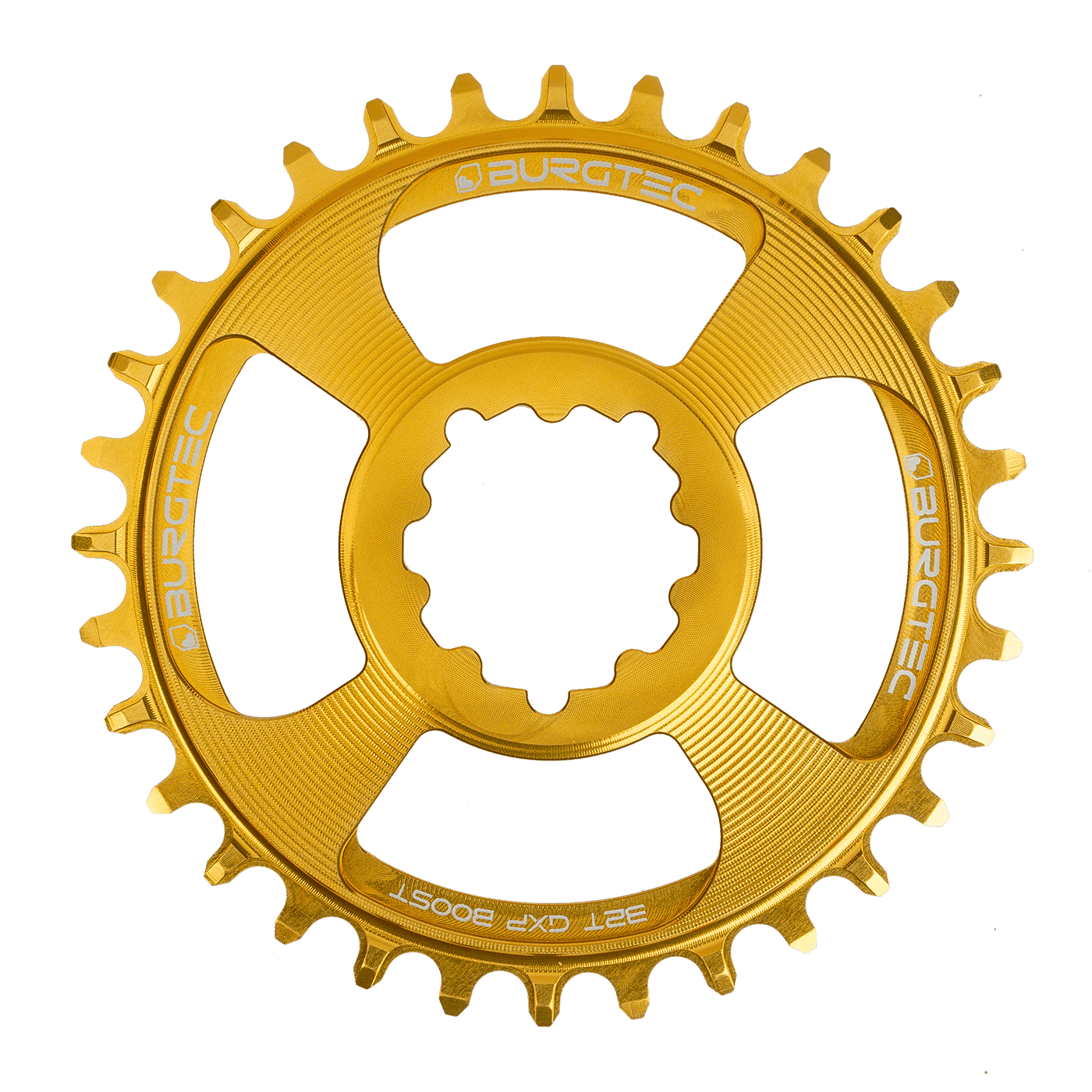Převodník Burgtec Sram Boost 3mm Offset Thick Thin Barva: Burgtec Bullion Gold, Velikost převodníku: 34T