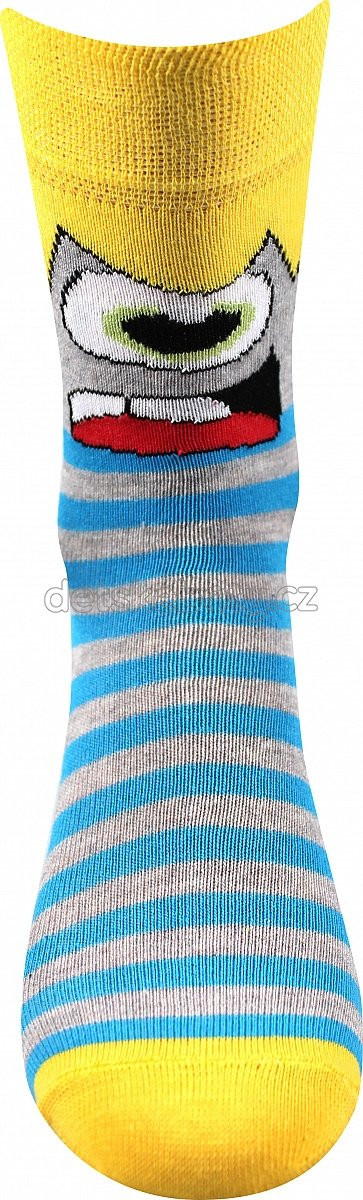 Dětské ponožky VoXX Ksichtík žlutá Velikost: 39-42