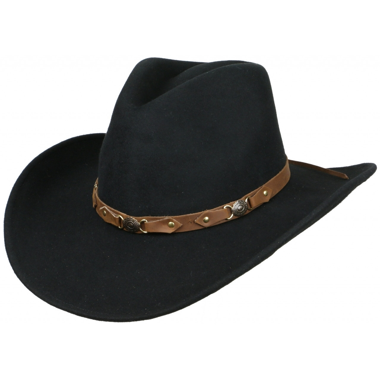 Klobouk vlněný Scippis Bandit - černý, L