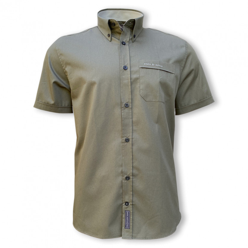 Košile pánská Erik and Sons Syda - olivová, XXL