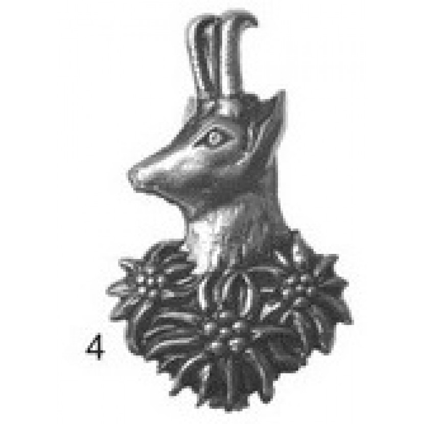 Odznak Hlava kamzíka - stříbrný