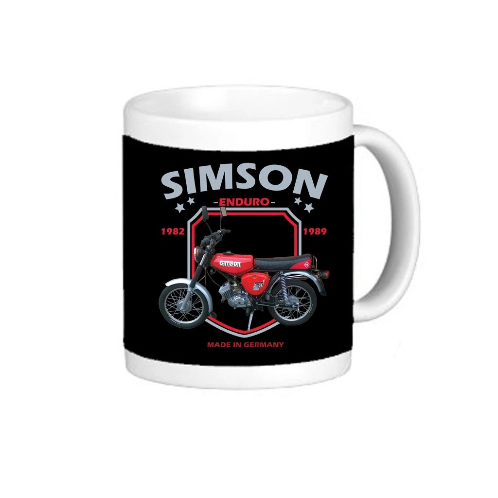Hrnek Striker Simson Enduro - černý-bílý