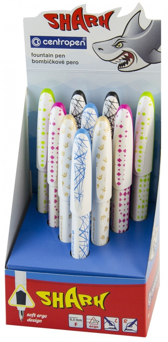 Centropen Plnicí pero Shark - display 10 ks