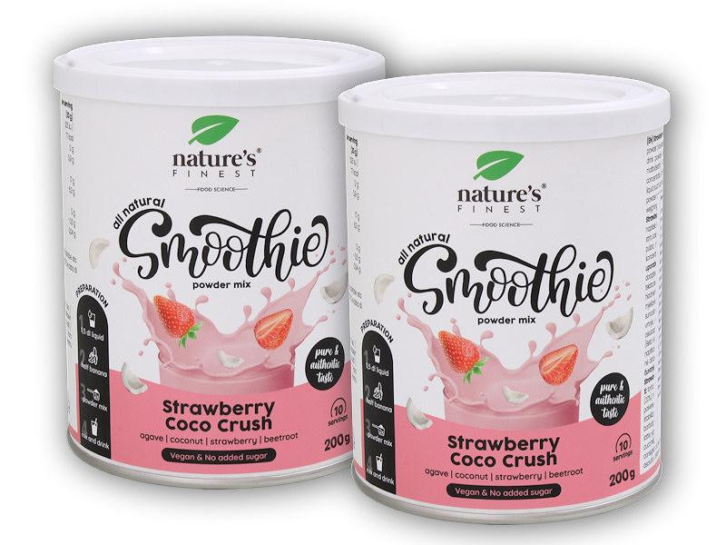 Natures Finest 2x Smoothie strawberry coco crush 200g