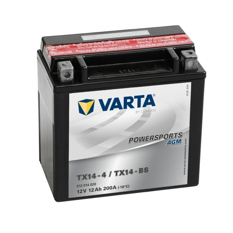 Motobaterie Varta Powersports AGM TX14-BS 12V 12Ah