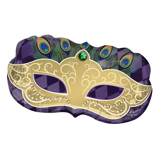 Balónek fóliový Škraboška 46 cm