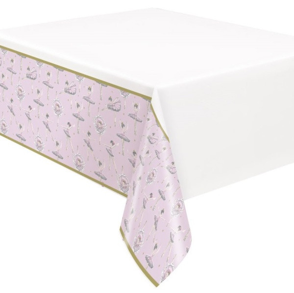 Ubrus plastový Baletka 1.narozeniny 137 x 213 cm