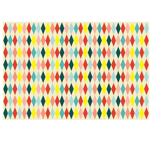 Papírový ubrus na stůl Diamanty 180x120 cm