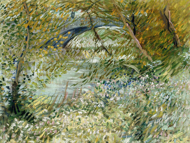 Vincent van Gogh Obrazová reprodukce River Bank in Springtime, Vincent van Gogh, 40 × 30 cm