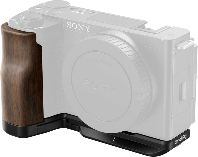 SmallRig 4864 L-Shape Mount Plate with Wooden Handle pro Sony ZV-E10 II
