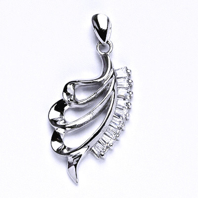 Přívěsek stříbrný, syntetický zirkon, váha 3,03 g