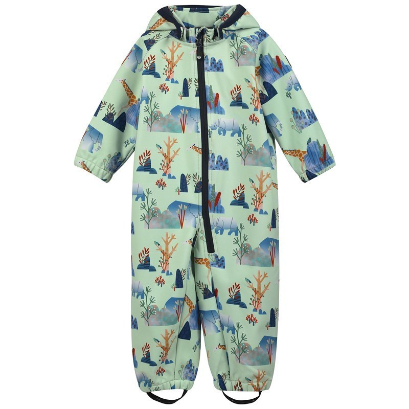 Color kids Dětský overal Color kids Baby softshell suit - AOP Color Kids Bok choy