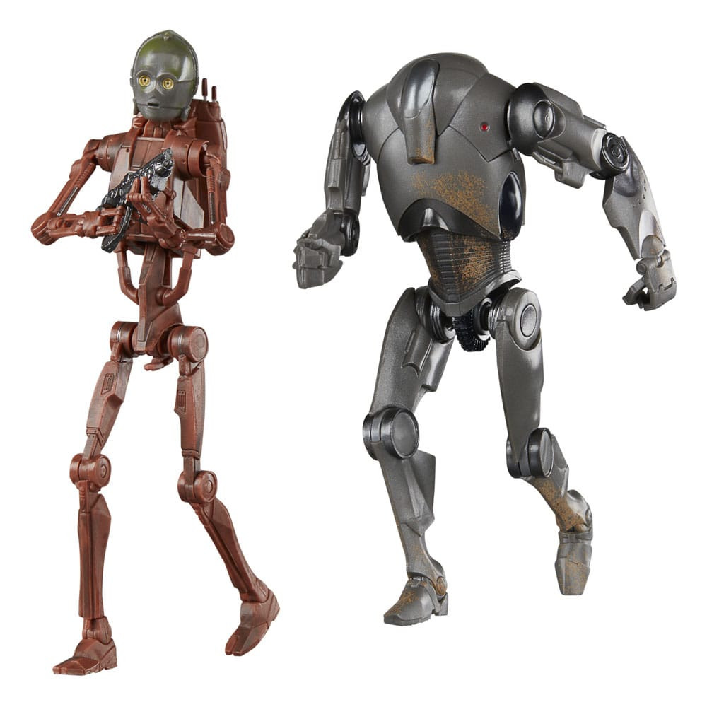 Hasbro | Star Wars Episode II - sběratelské figurky C-3PO (B1 Battle Droid Body) & Super Battle Droid (Black Series) 15 cm