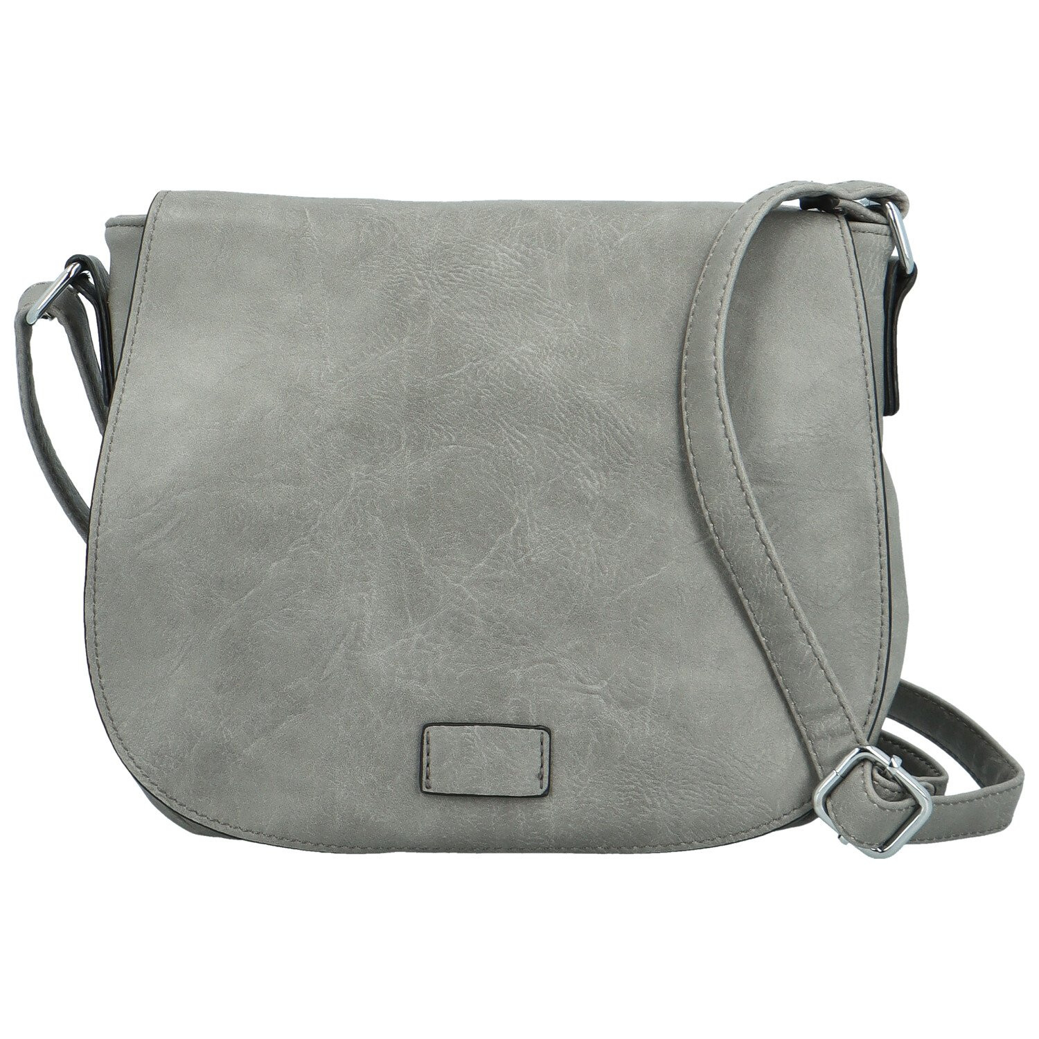 Trendy dámská crossbody s velkou klopou Rashida new, šedá