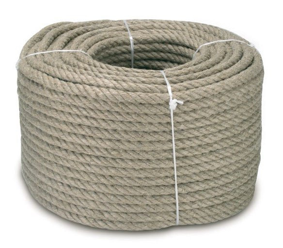 Lana a šňůry Juta/PP stáčená přírodní Lanex - 6mm