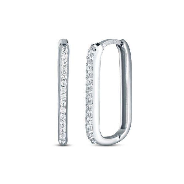 Náušnice se syntetickými kameny 336-185-003014 2.40g