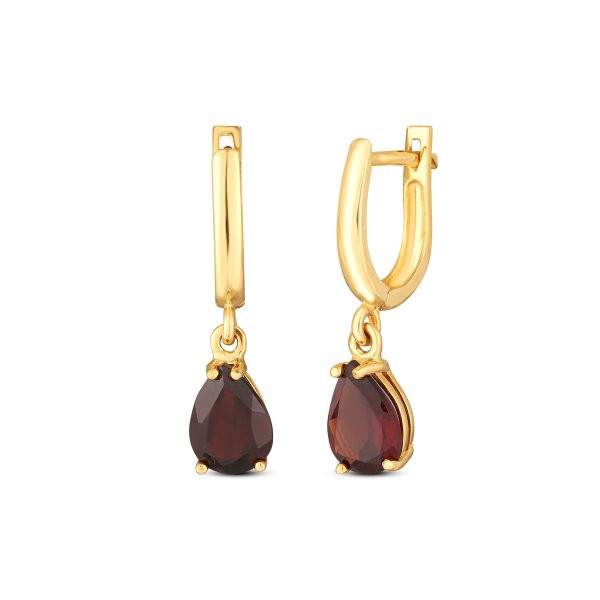 Náušnice s granáty 234-532-000481 2.20g