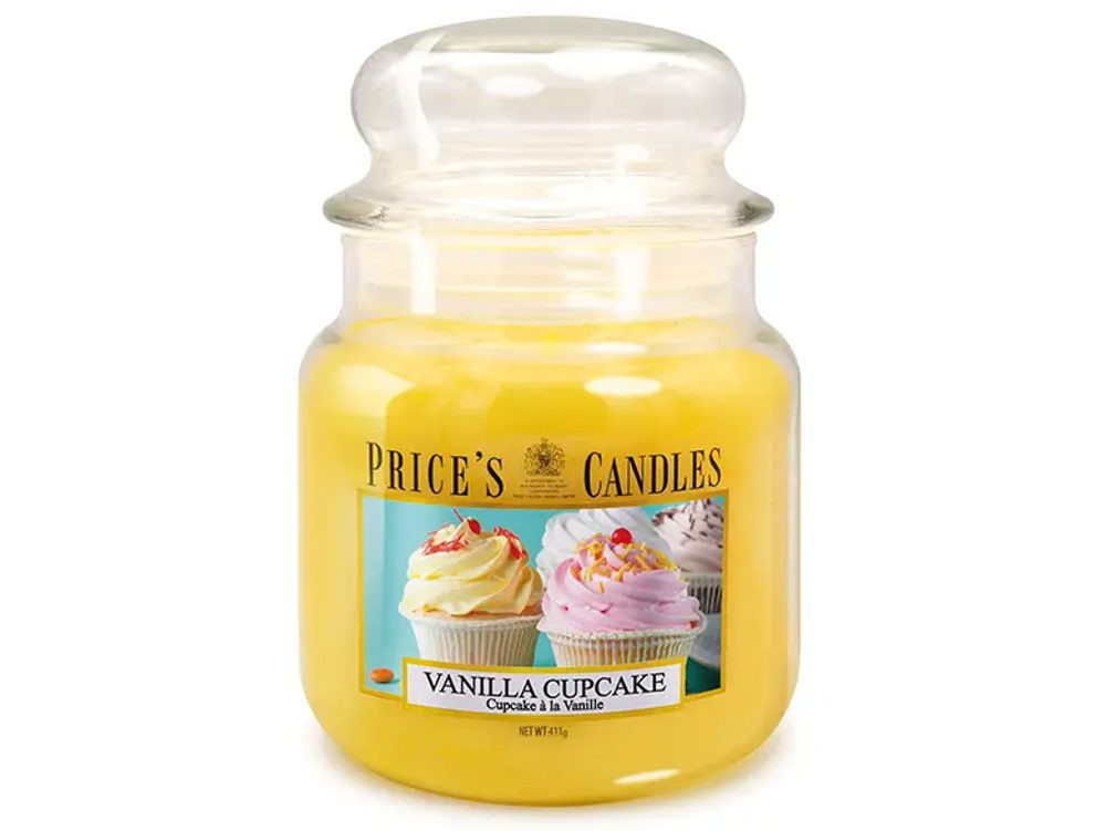 Price’s PRICE'S MIDI svíčka ve skle Vanilkový cupcake - hoření 90h