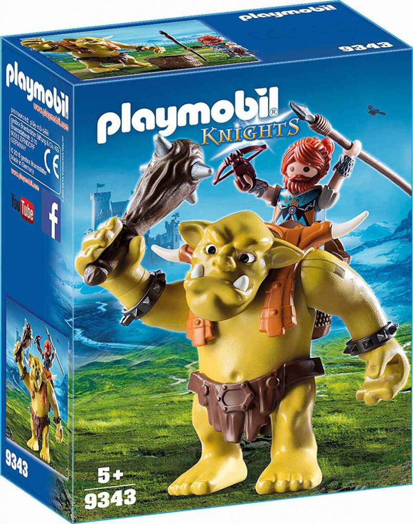 Playmobil Playmobil 9343 Obří Troll s batohem pro trpaslíka