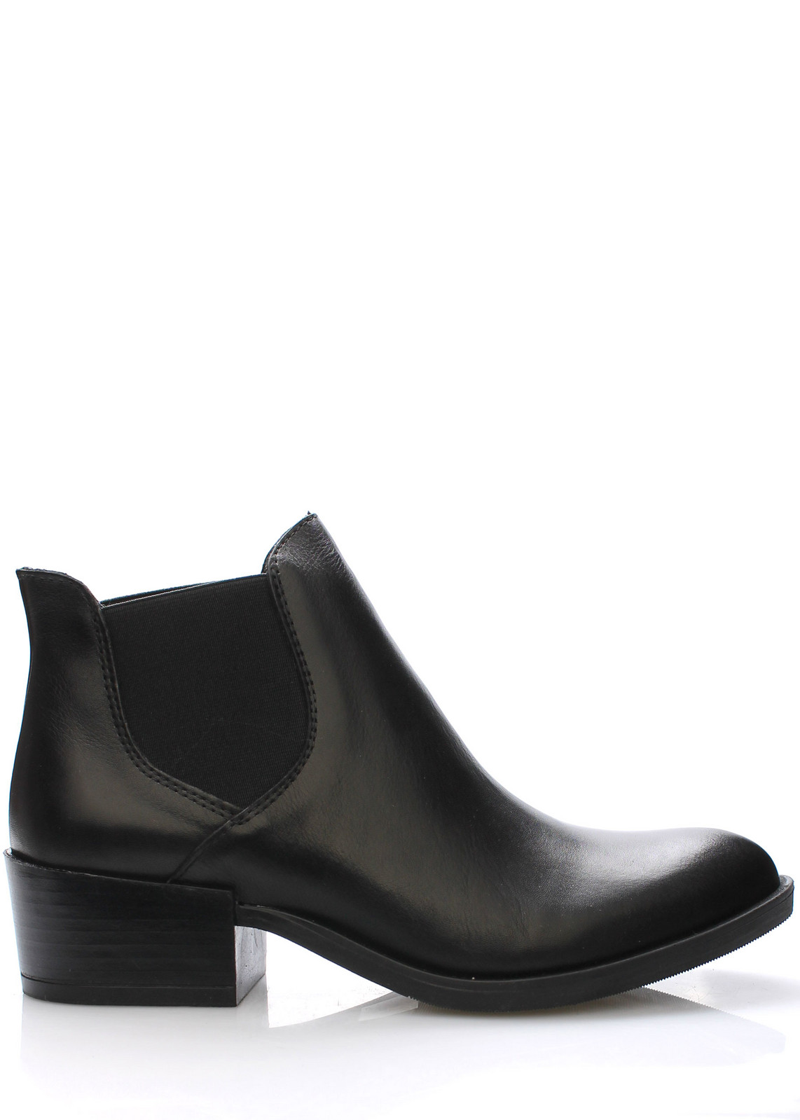 V&C Calzature Černé italské kožené boty pérka V&C Velikost: 37