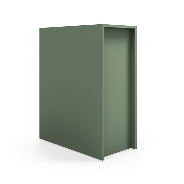 Stupňovité sezení TOGETHER, 1000x800x400 mm, tmavě zelená