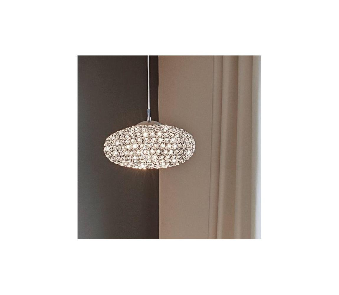 Eglo Eglo 95286 - Křišťálový lustr CLEMENTE 1xE27/60W/230V