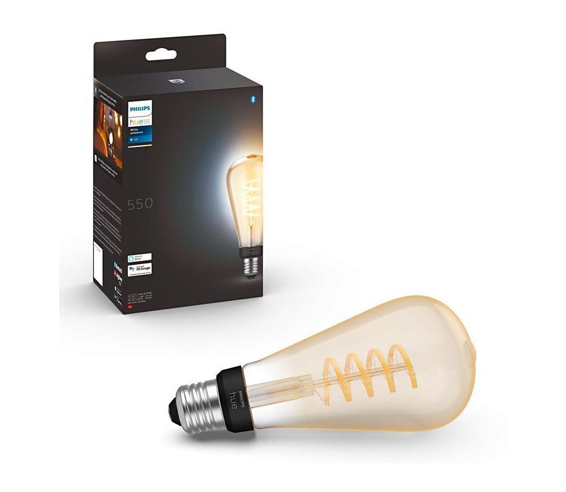 Philips LED Stmívatelná žárovka Philips Hue WHITE AMBIANCE ST72 E27/7W/230V 2200-4500K