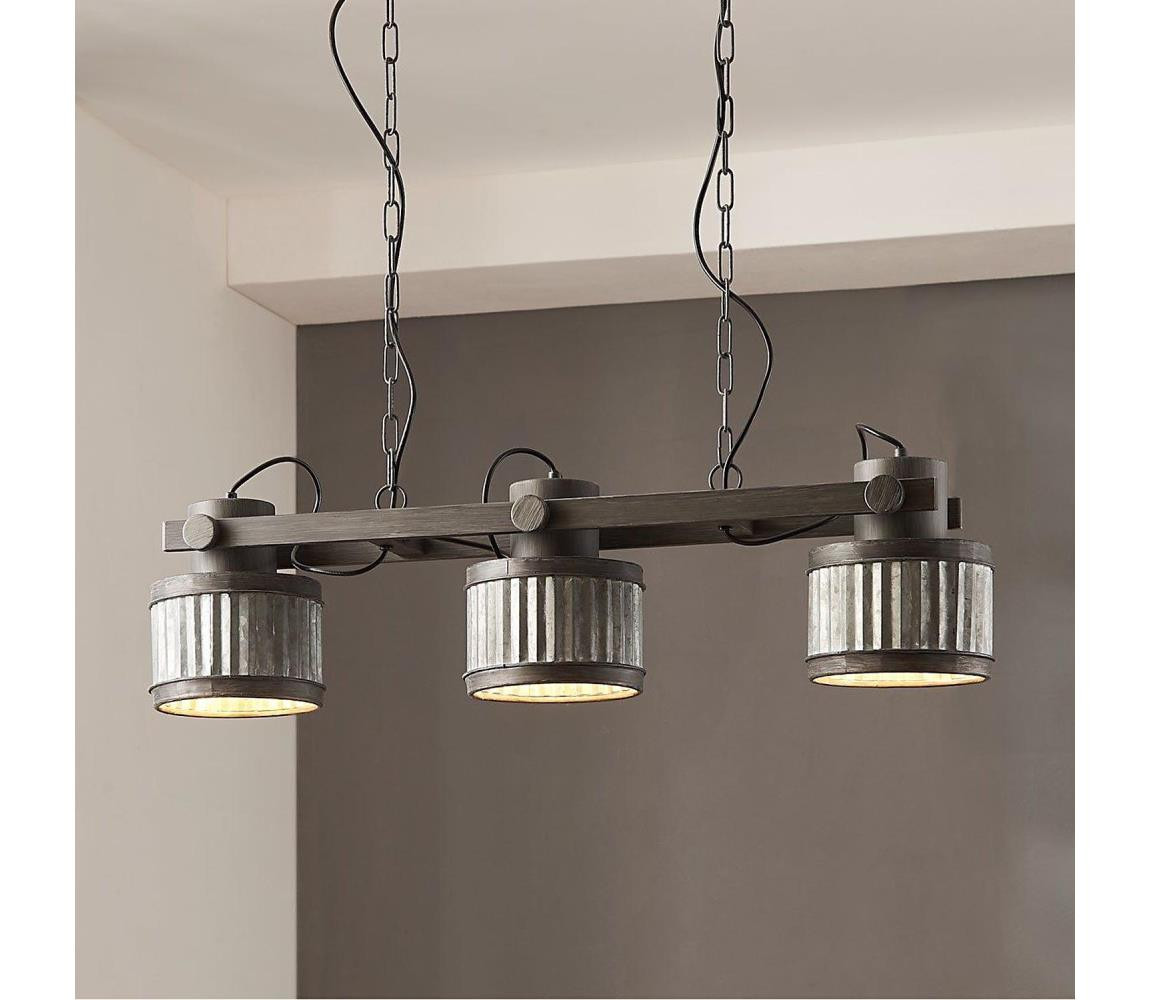 Eglo Eglo 43447 - Lustr na řetězu TURROCK 3xE27/28W/230V