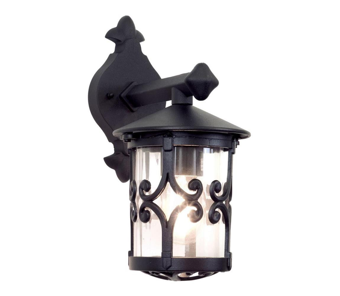 Elstead Elstead BL8-BLACK - Venkovní nástěnné svítidlo HEREFORD 1xE27/100W/230V IP23