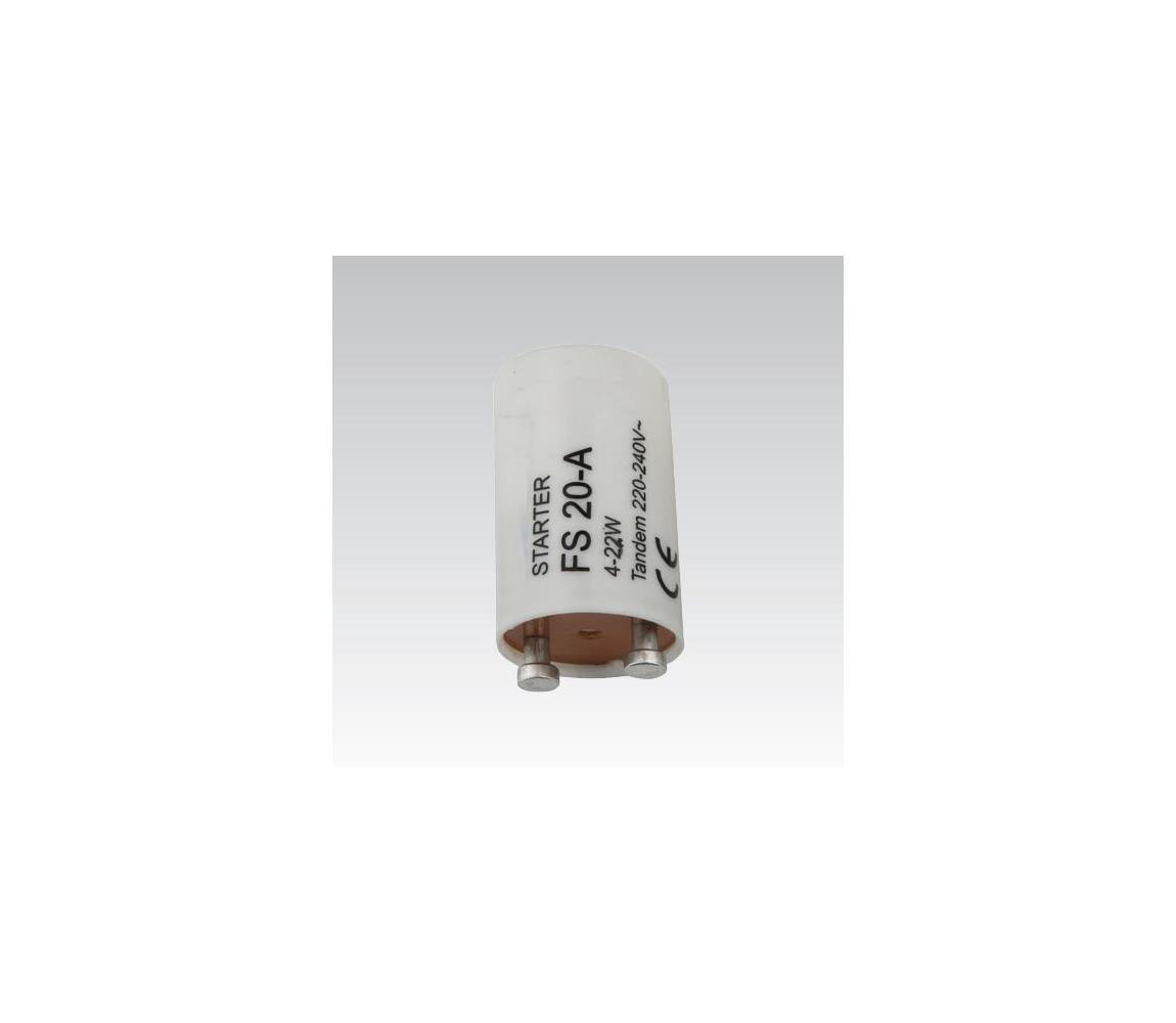 Zářivkový startér doutnavkový TANDEM 4-22W 230V