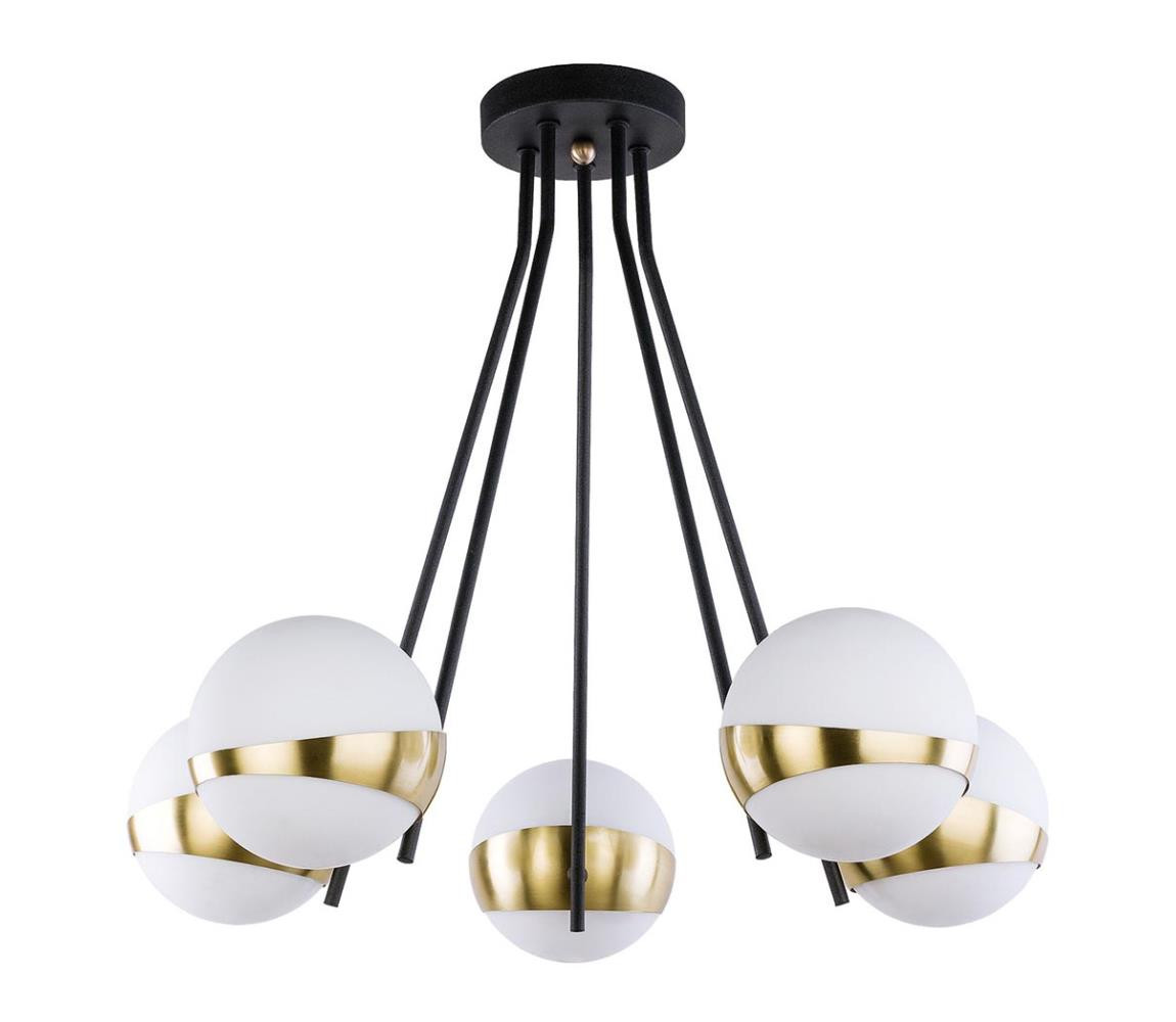 Jupiter Jupiter 1710 - Lustr na tyči ELFA 5xE14/40W/230V mosaz