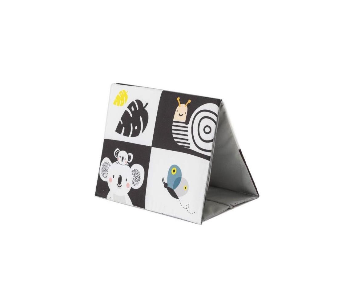 Taf Toys Taf Toys - Dětská textilní knížka se zrcátkem černá