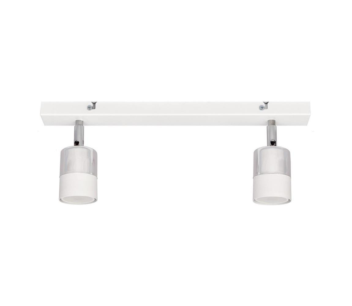 LED Bodové svítidlo TUBSSON 2xGU10/4,8W/230V bílá/lesklý chrom