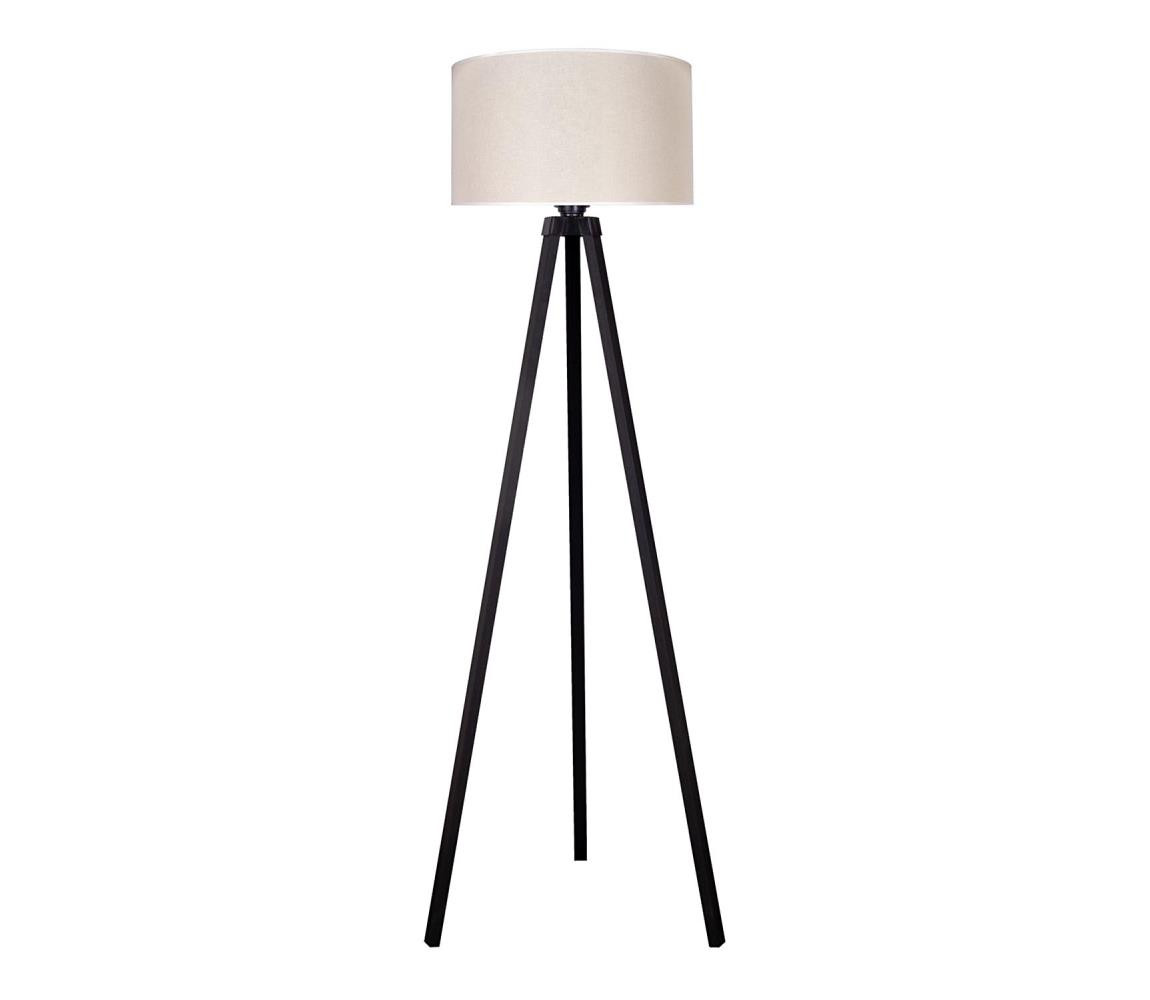 - Stojací lampa 1xE27/60W/230V pr. 44 cm krémová/wenge