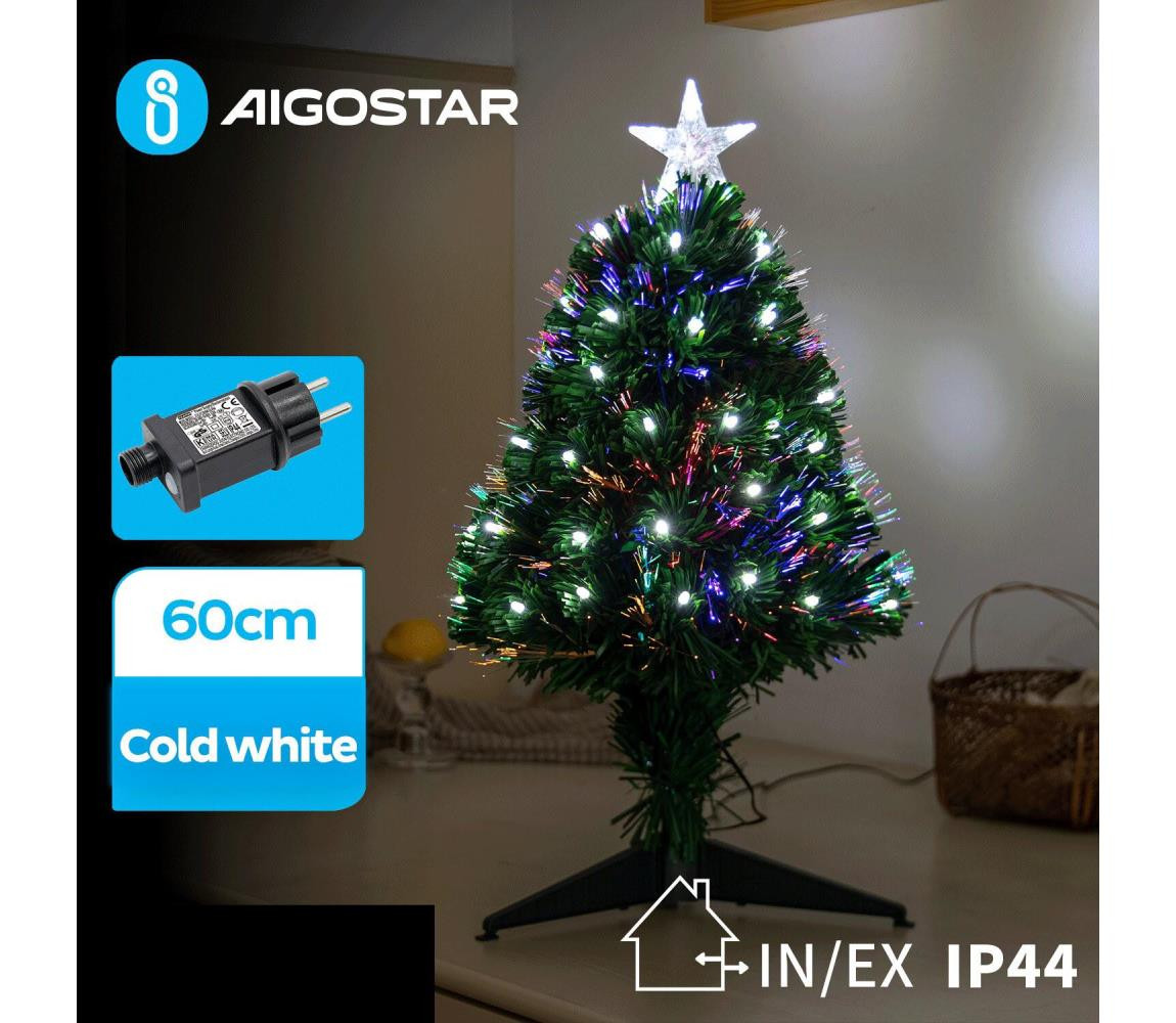 B.V.  - LED Venkovní vánoční stromek LED/3,6W/230V 60 cm IP44 studená bílá