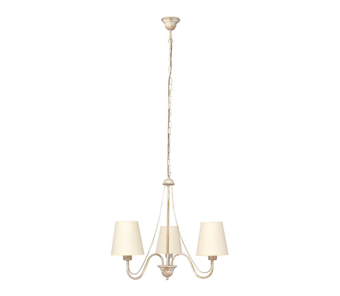 Lustr na řetězu MALBO 3xE27/15W/230V béžová