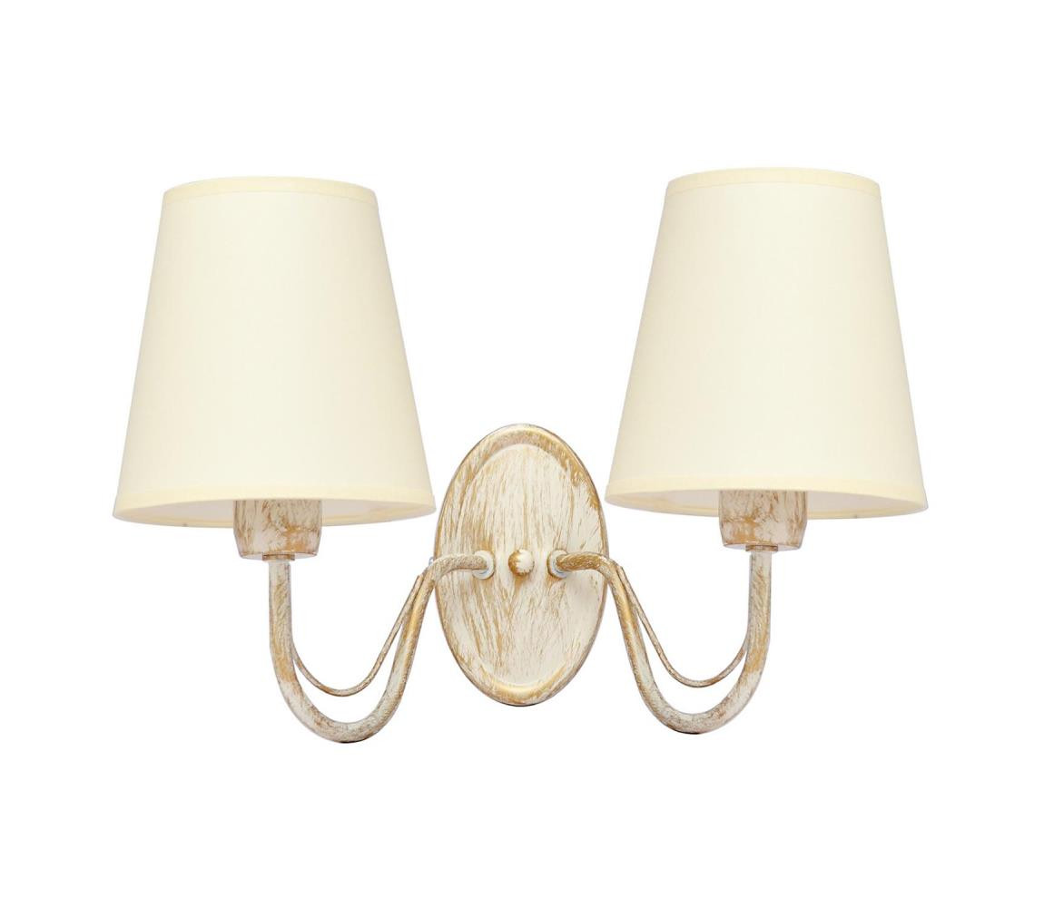 Nástěnná lampa MALBO 2xE27/15W/230V béžová