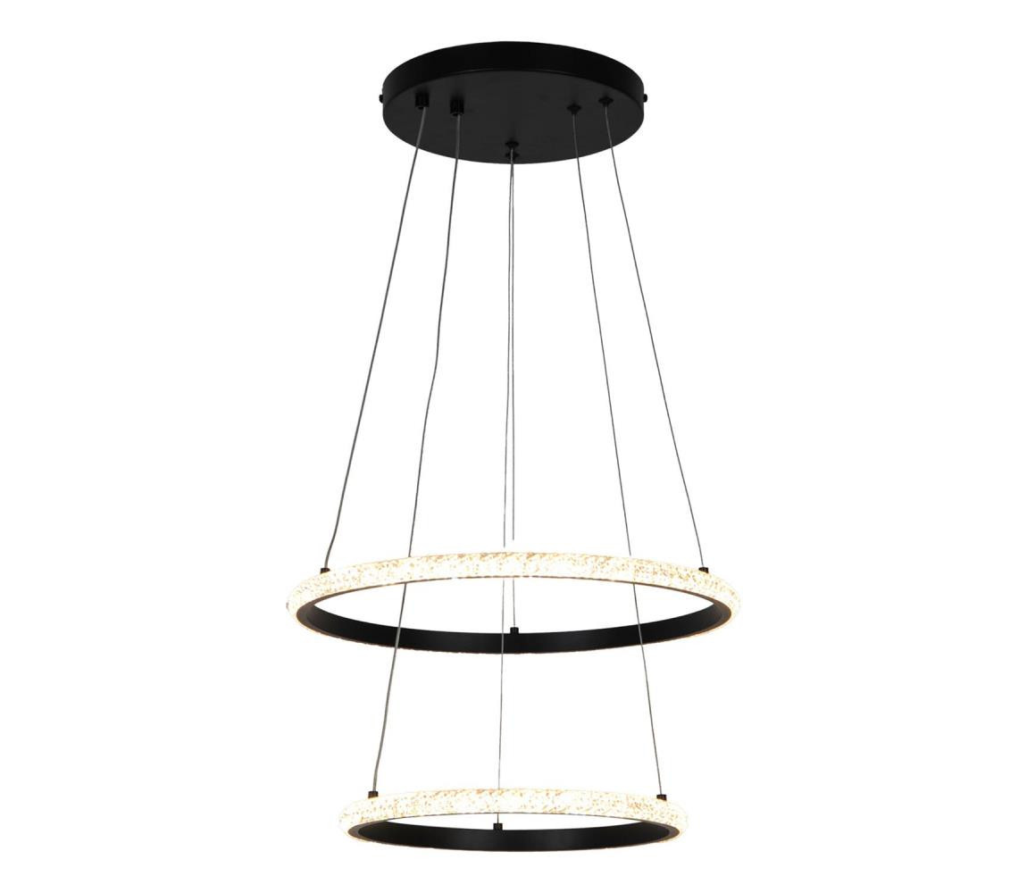 Zuma Line Zuma Line P22082M-2R - LED Lustr na lanku RIDE LED/22W/230V + LED/14W černá