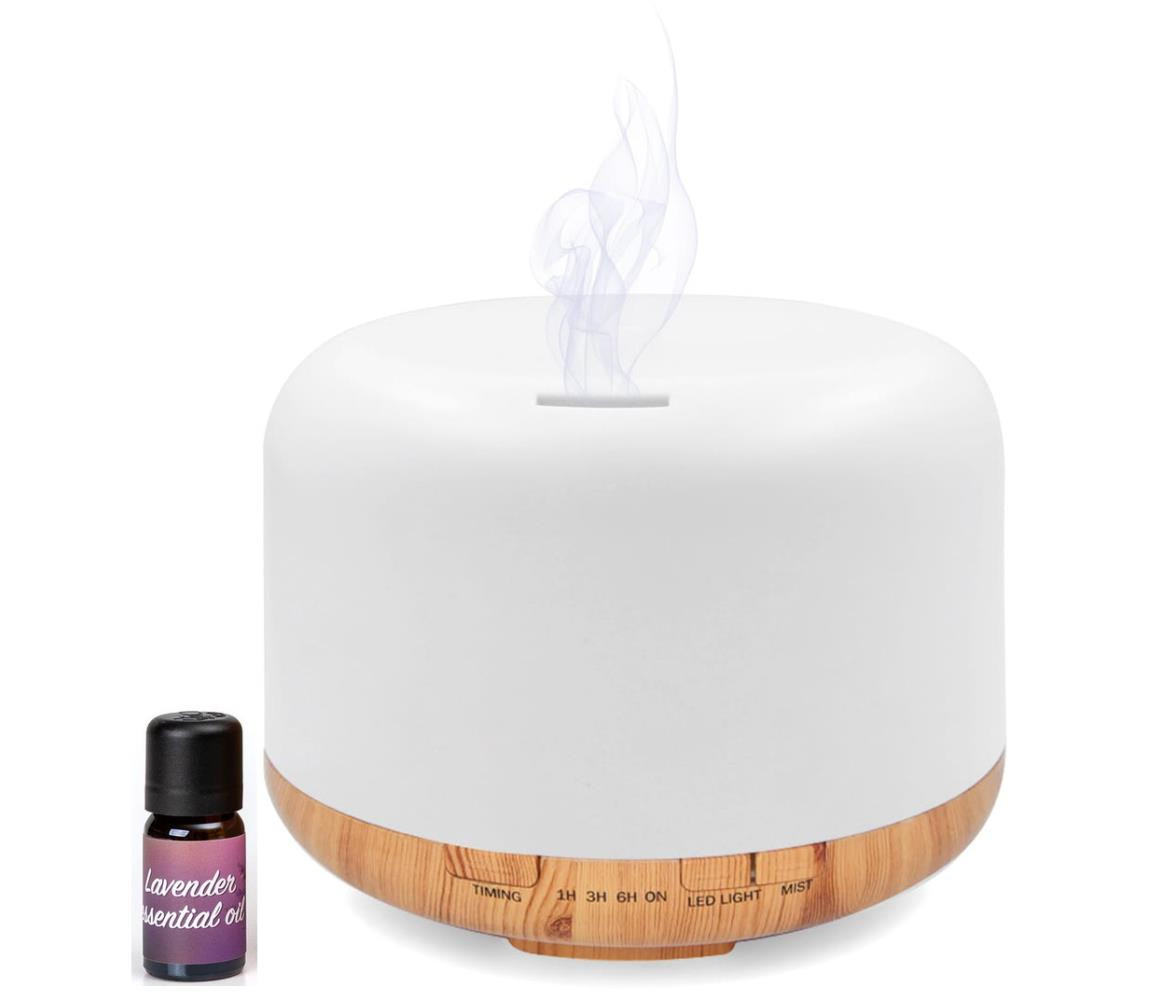 LED RGB Zvlhčovač a ionizátor vzduchu 500 ml