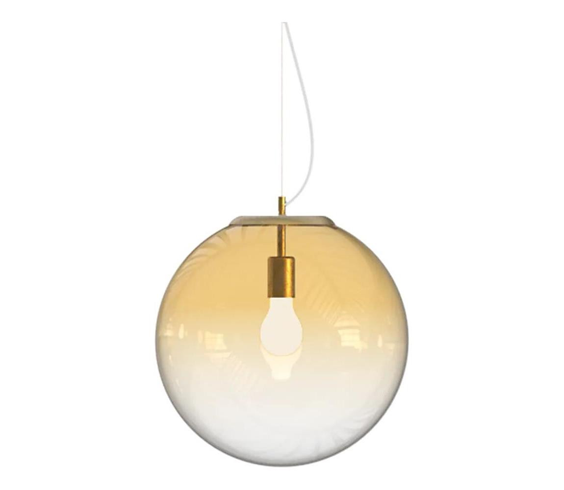 Ideal Lux Ideal Lux - Lustr na lanku MAPA 1xE27/42W/230V pr. 40 cm zlatá/kouřová