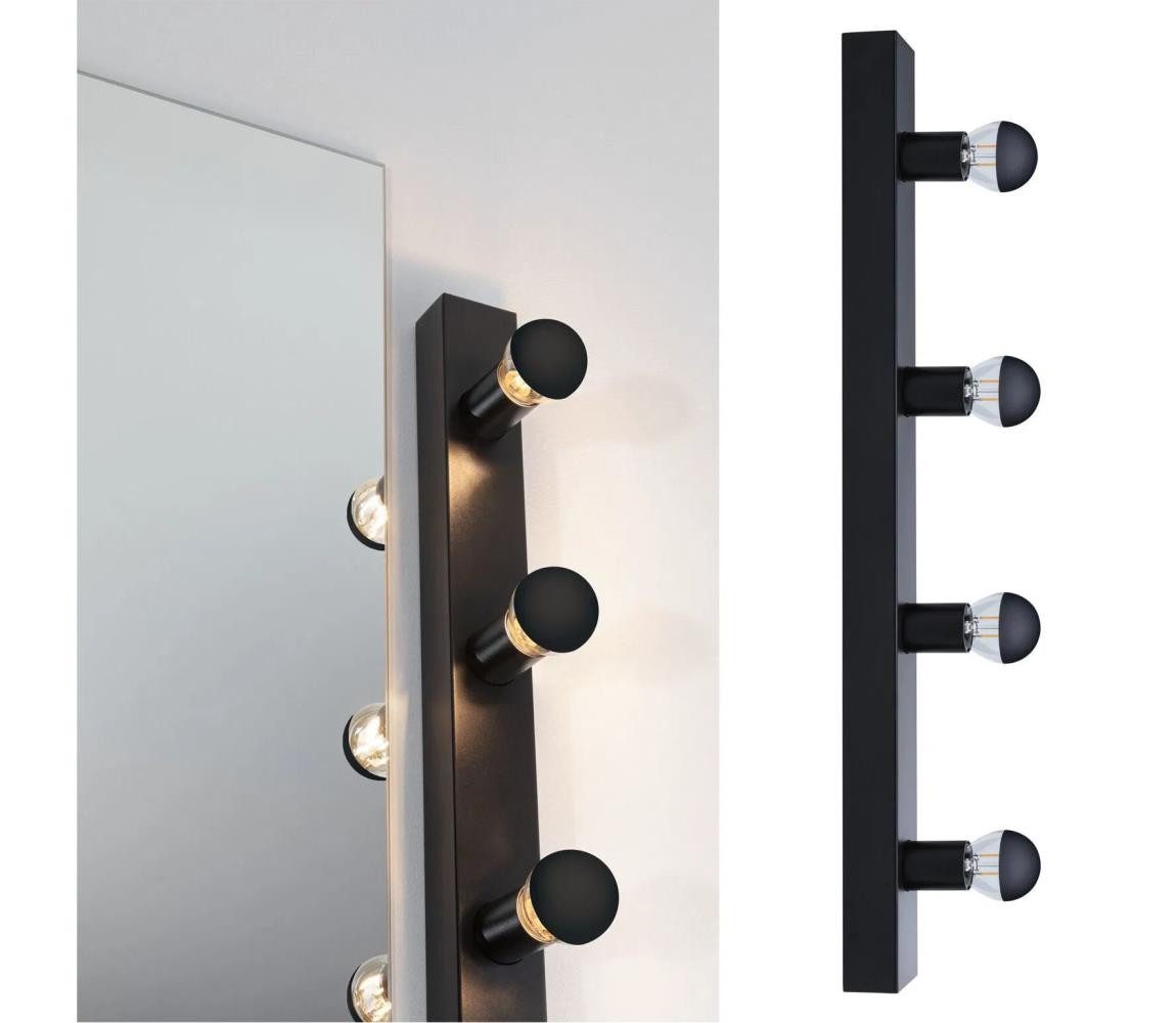 Paulmann Paulmann 80099 - 4xE14/40W IP44 Koupelnové osvětlení zrcadla REGULA 230V černá