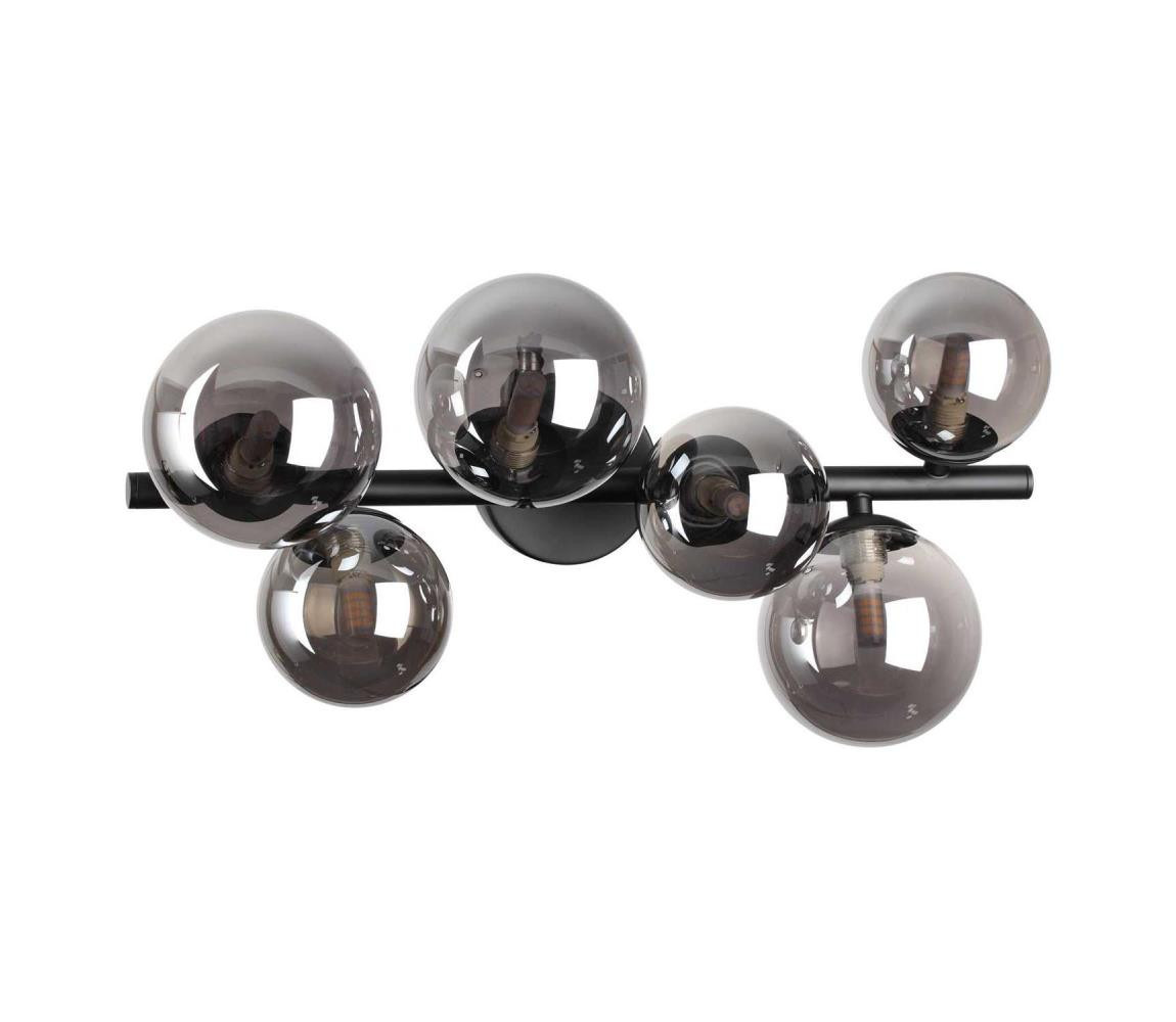 Ideal Lux Ideal Lux - LED Přisazený lustr PERLAGE 6xG9/3W/230V 49 cm černá/kouřová