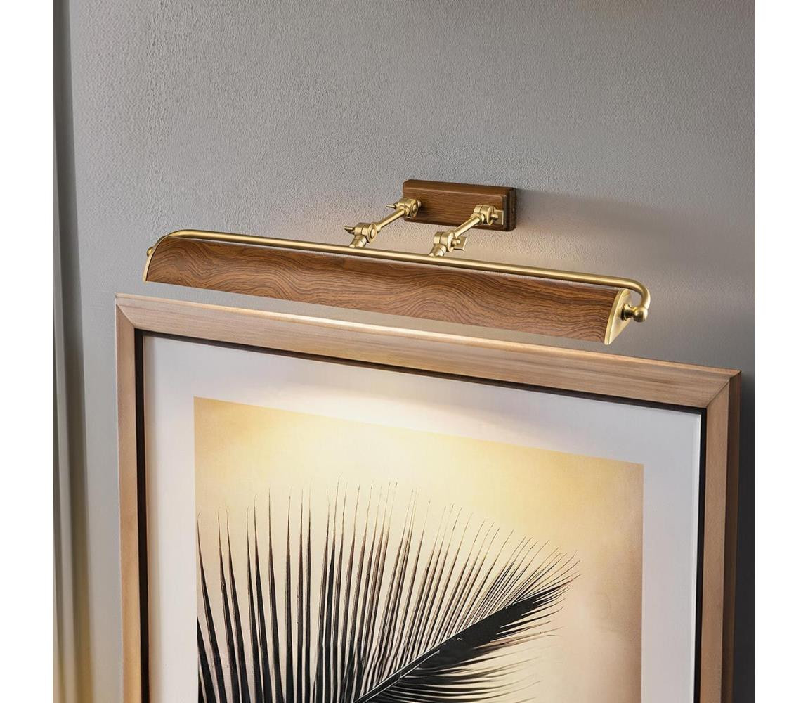 Elstead Elstead WINCHFIELD-PLL-AB-OAK - Obrazové svítidlo WINCHFIELD 4xE14/40W/230V dub