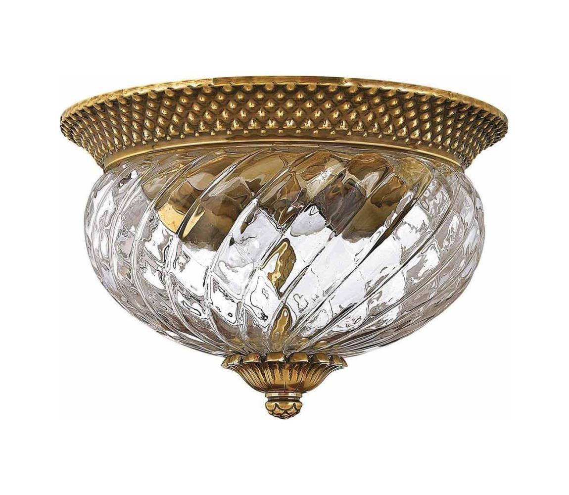 Elstead Hinkley HK-PLANTATION-FS-BB - Stropní svítidlo PLANTATION 2xE27/60W/230V mosaz