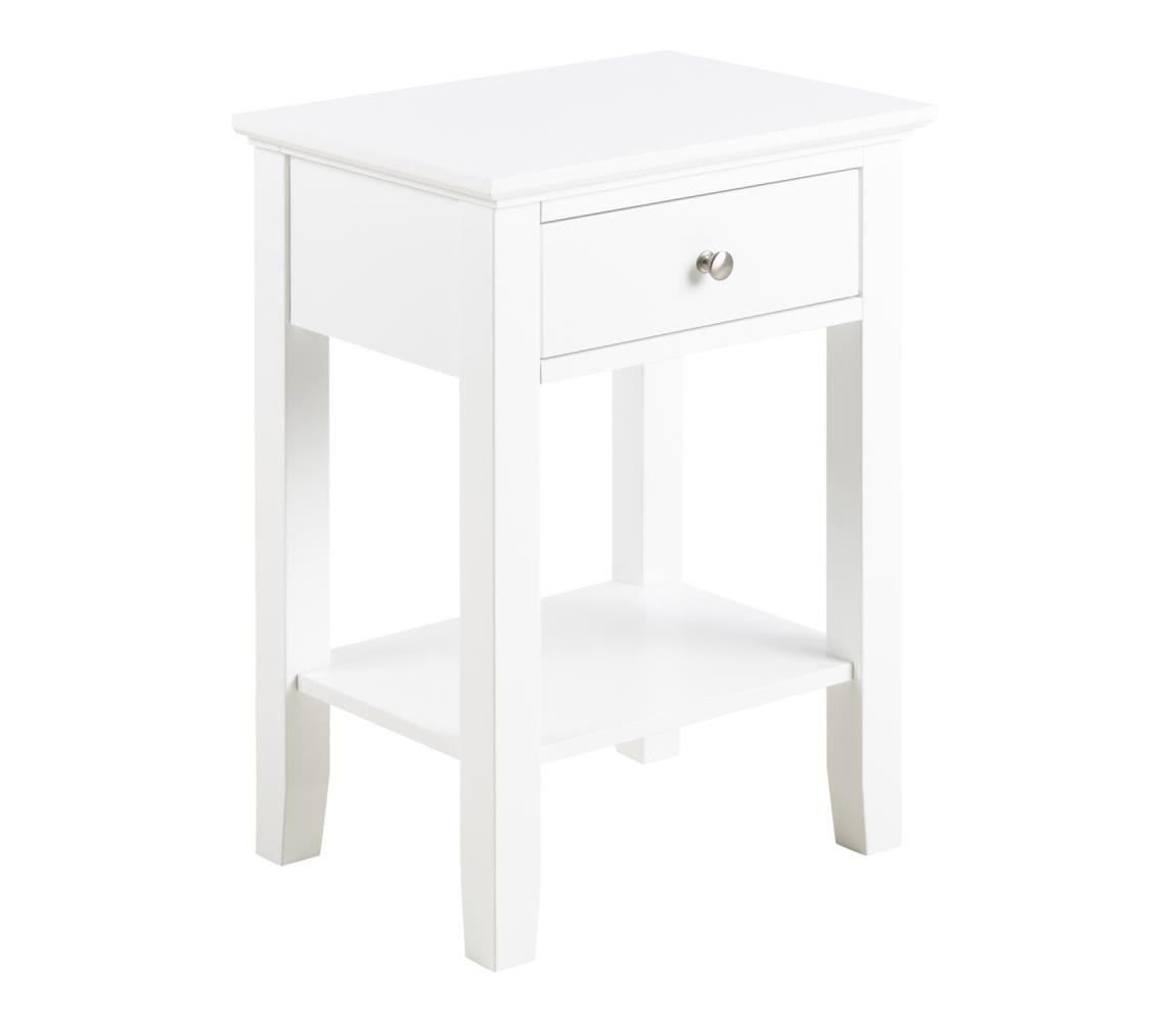Actona Noční stolek LARA bílá
