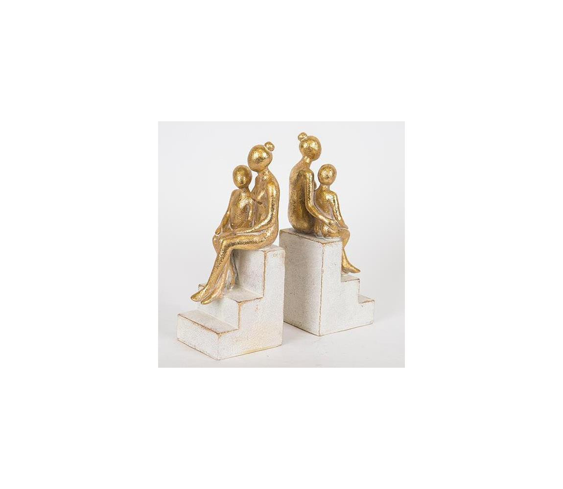 Eurolamp SADA 2x Zarážka na knihy zlatá