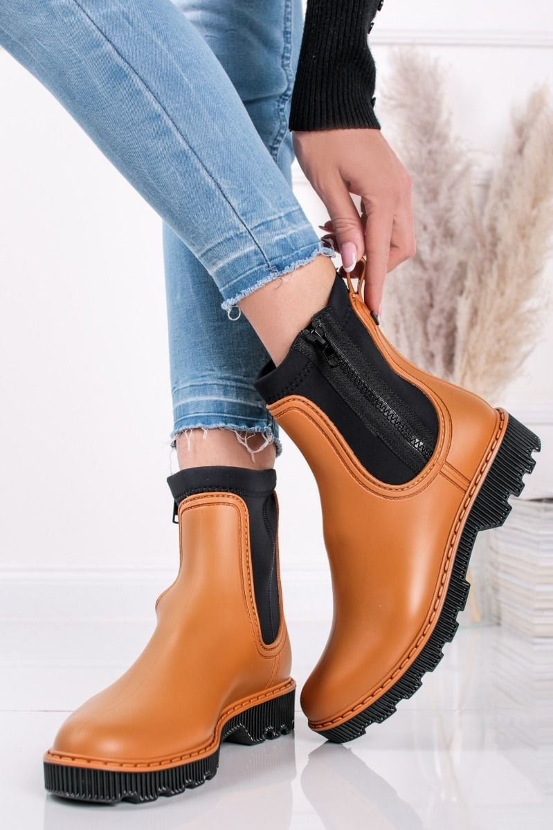 Žluté kotníkové gumáky Soho Neo Bicolor